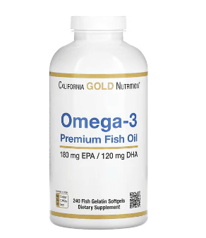 California Gold Nutrition, 오메가3 프리미엄 피쉬 오일, 피쉬 젤라틴 소프트젤 240정