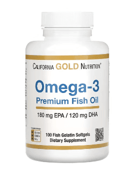 California Gold Nutrition, 오메가3 프리미엄 피쉬 오일, 180 EPA/120 DHA, 생선 젤라틴 소프트젤 100정