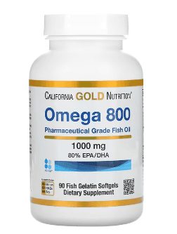  California Gold Nutrition, 오메가800 의약품 등급 피쉬 오일, EPA/DHA 80%, 트라이글리세라이드 형태, 1,000mg, 피쉬 젤라틴 소프트젤 90정 