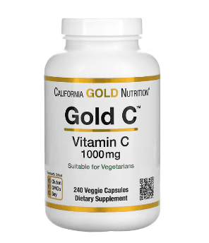 California Gold Nutrition, Gold C, USP 등급 비타민C, 1,000mg, 베지 캡슐 240정