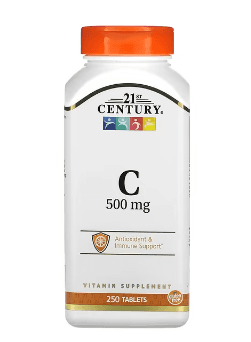 21st Century, 비타민C, 500mg, 250정