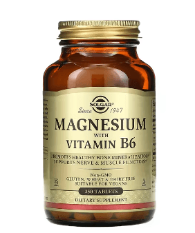Solgar, 비타민B6 함유 마그네슘, 250정