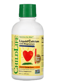 ChildLife, 마그네슘 함유 액상 칼슘, 천연 오렌지 맛, 474 ml(16fl oz)